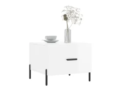 Clearance Mesas de centro 2 pcs 50x50x40 cm brilhante PT357681 Branco