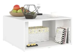 Mesa De Centro* Mesas de centro 4 pcs 33x33x33 cm derivados de madeira PT823508 Branco