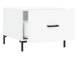 Mesa De Centro*vidaxl Mesas de centro 2 pcs 50x50x40 cm brilhante Branco