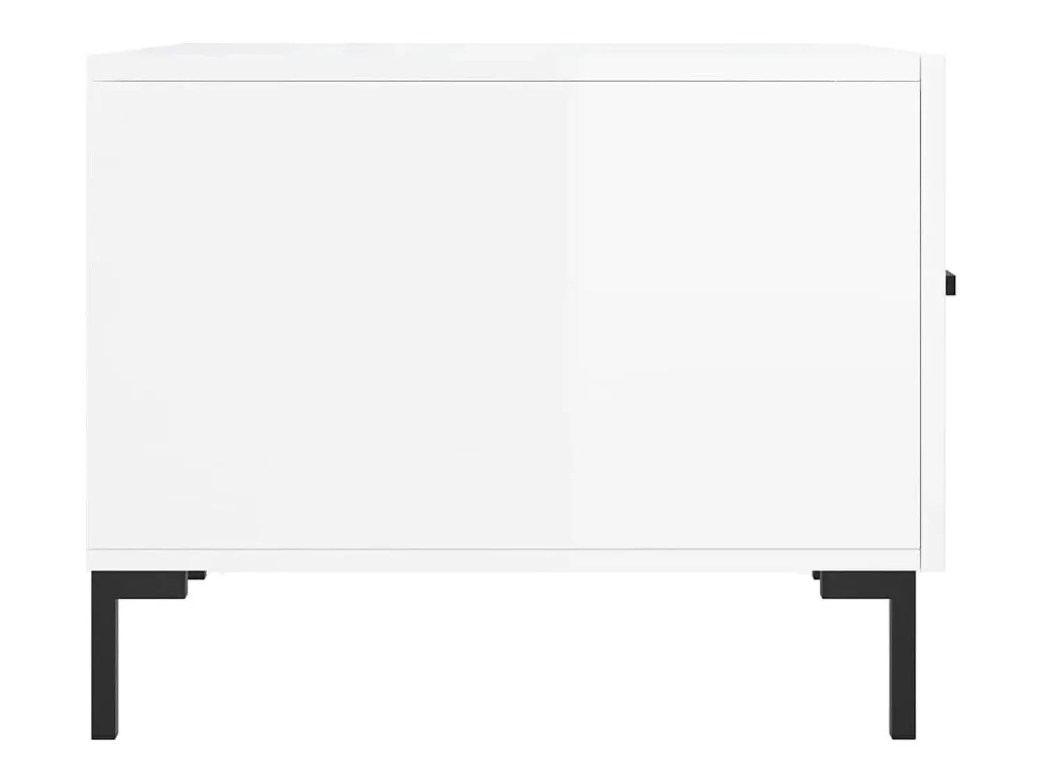 Mesa De Centro*vidaxl Mesas de centro 2 pcs 50x50x40 cm brilhante Branco