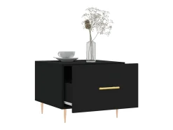 Mesas de centro 2 pcs 50x50x40 cm madeira processada PT935018 Preto