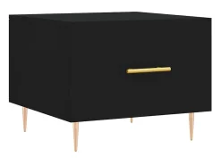 Mesas de centro 2 pcs 50x50x40 cm madeira processada PT935018 Preto