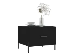 Mesa De Centro| Mesas de centro 2 pcs 50x50x40 cm madeira processada PT536488 Preto