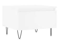 Mesa De Centro| Mesas de centro 2 pcs 50x46x35 cm derivados de madeira PT896347 Branco