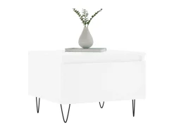 Mesa De Centro| Mesas de centro 2 pcs 50x46x35 cm derivados de madeira PT896347 Branco