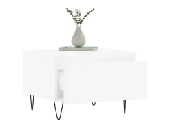 Mesa De Centro| Mesas de centro 2 pcs 50x46x35 cm derivados de madeira PT896347 Branco