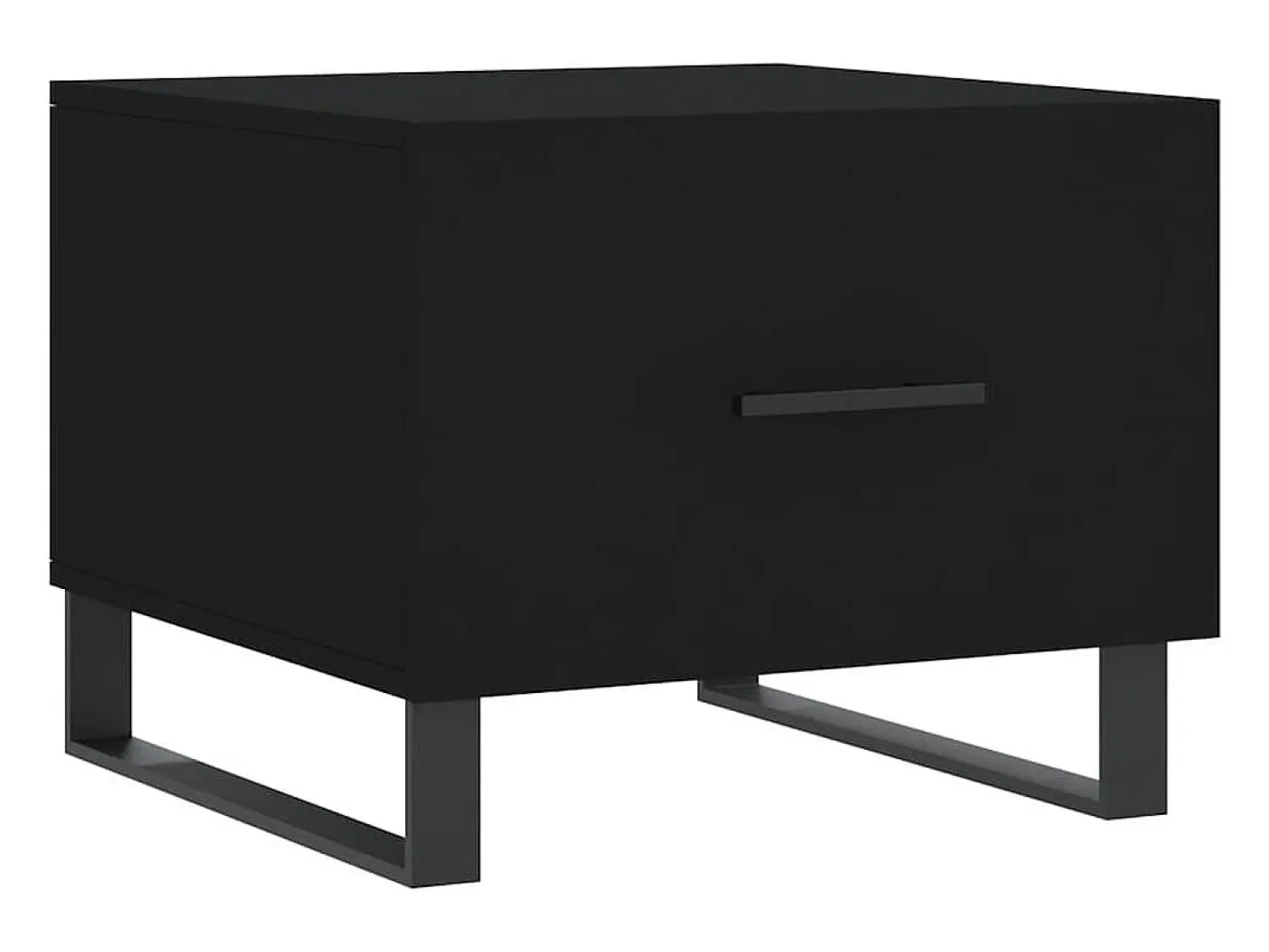 Mesa De Centro*vidaxl Mesas de centro 2 pcs 50x50x40 cm madeira processada Preto