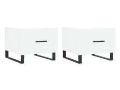 Online Mesas de centro 2 pcs 50x50x40 cm madeira processada PT618881 Branco