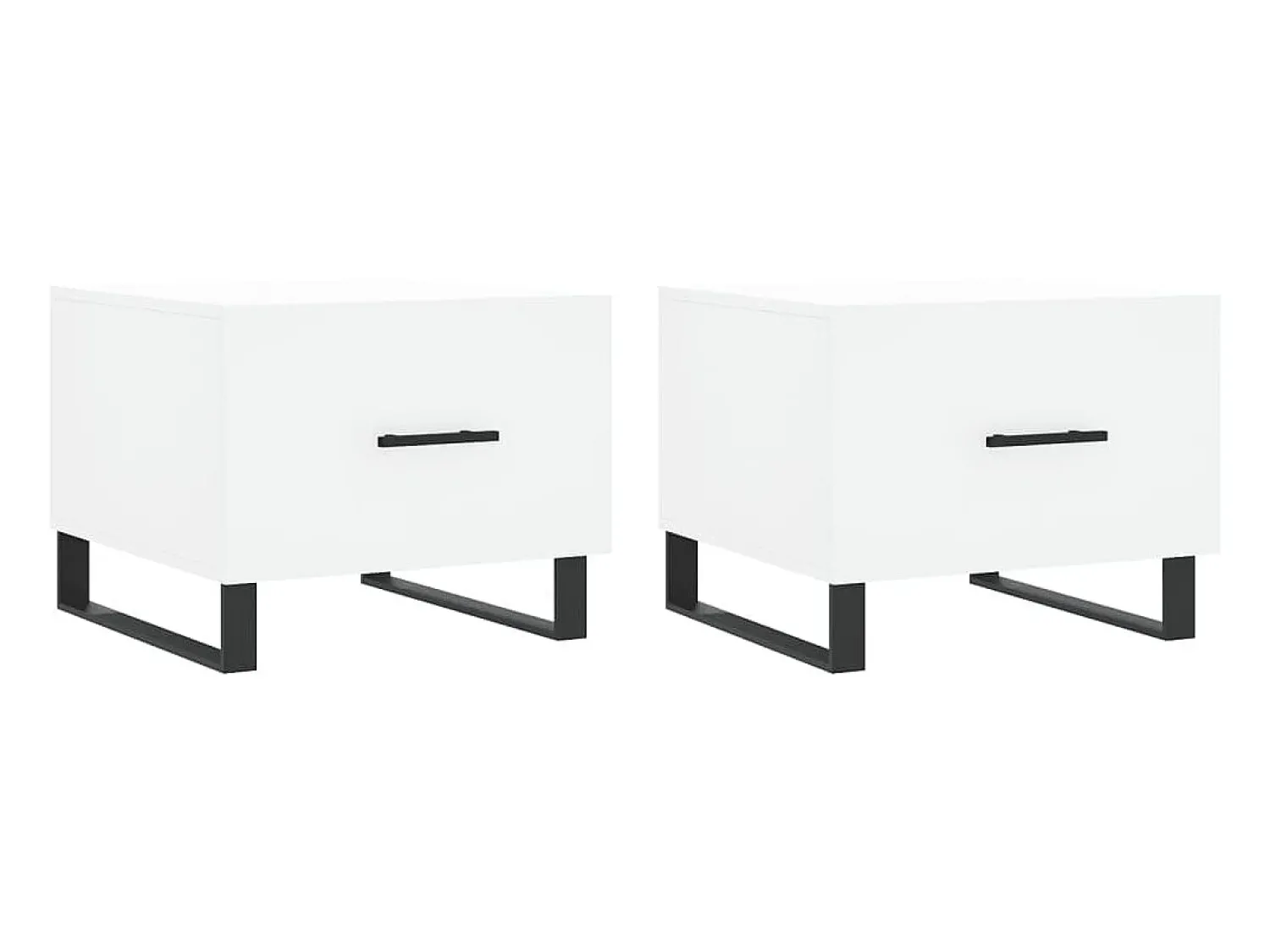 Online Mesas de centro 2 pcs 50x50x40 cm madeira processada PT618881 Branco