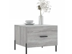 Mesa De Centro| Mesas de centro 2 pcs 50x50x40 cm madeira proc. sonoma cinza PT561693 Cinzento