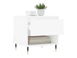 Mesa De Apoio| Mesas de centro 2 pcs 50x46x50 cm derivados de madeira PT331466 Branco