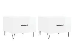 Online Mesas de centro 2 pcs 50x50x40 cm brilhante PT178101 Branco