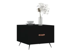 Mesa De Centro* Mesas de centro 2 pcs 50x50x40 cm madeira processada PT736386 Preto