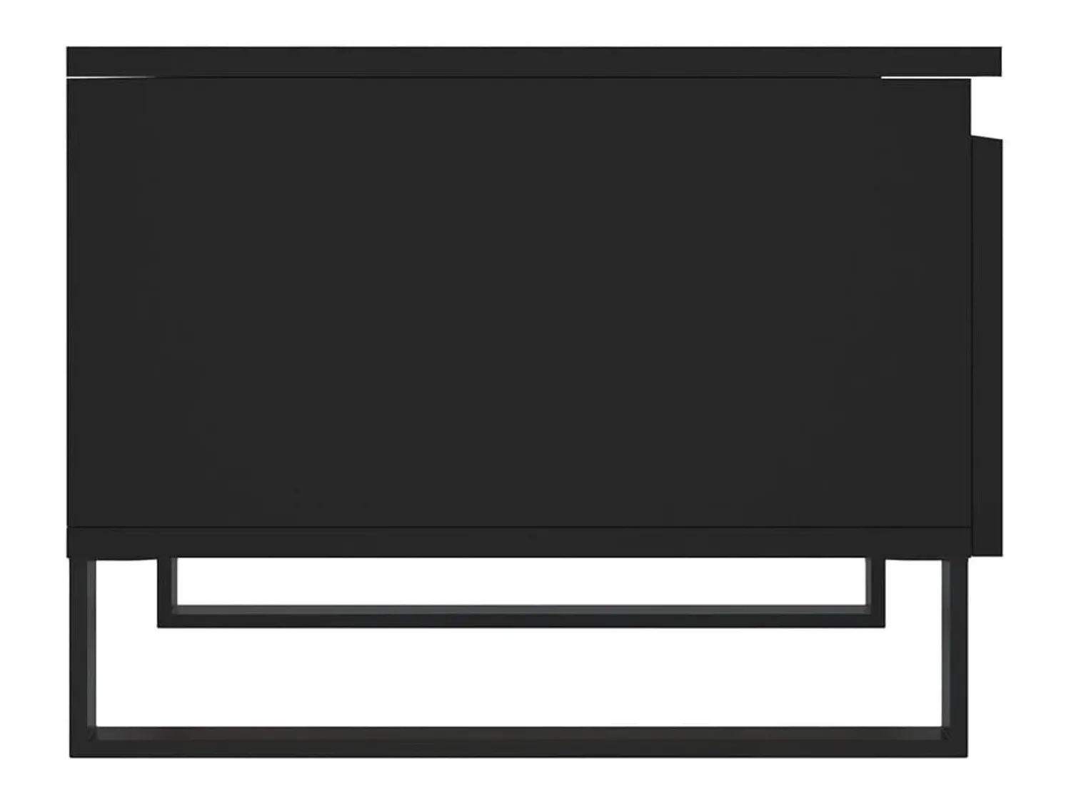 Mesa De Centro*vidaxl Mesas de centro 2 pcs 50x46x35 cm derivados de madeira Preto