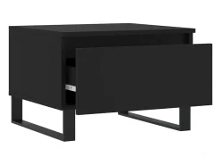 Mesa De Centro*vidaxl Mesas de centro 2 pcs 50x46x35 cm derivados de madeira Preto