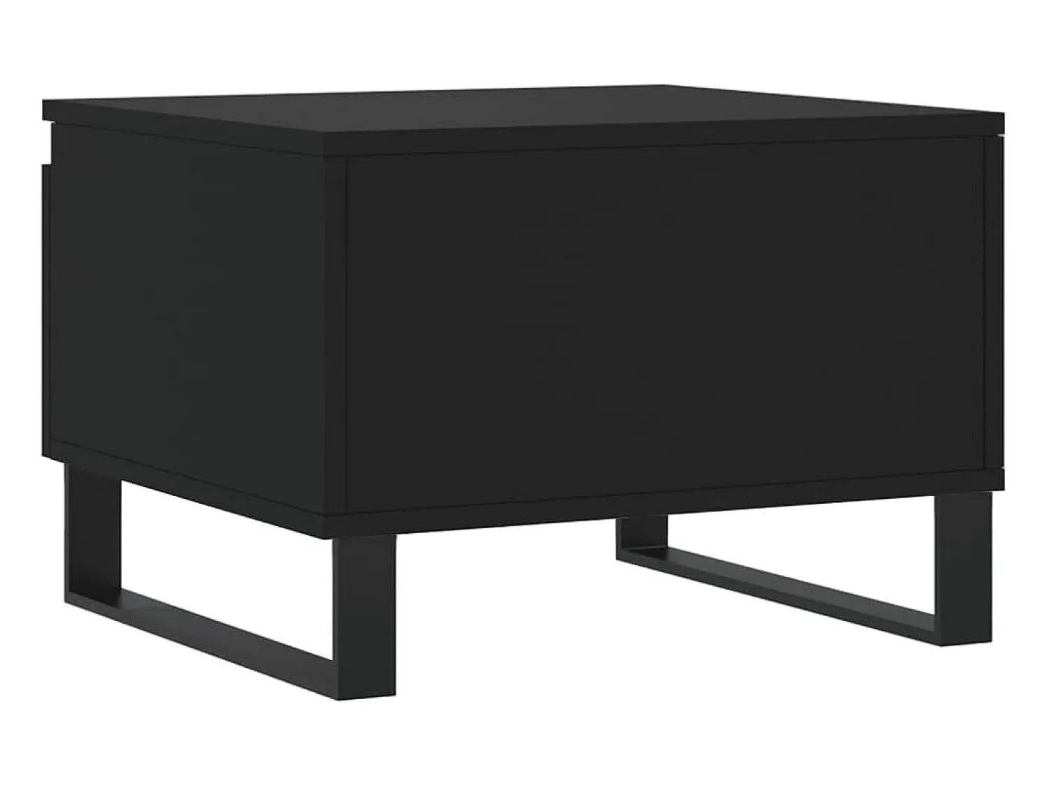 Mesa De Centro*vidaxl Mesas de centro 2 pcs 50x46x35 cm derivados de madeira Preto