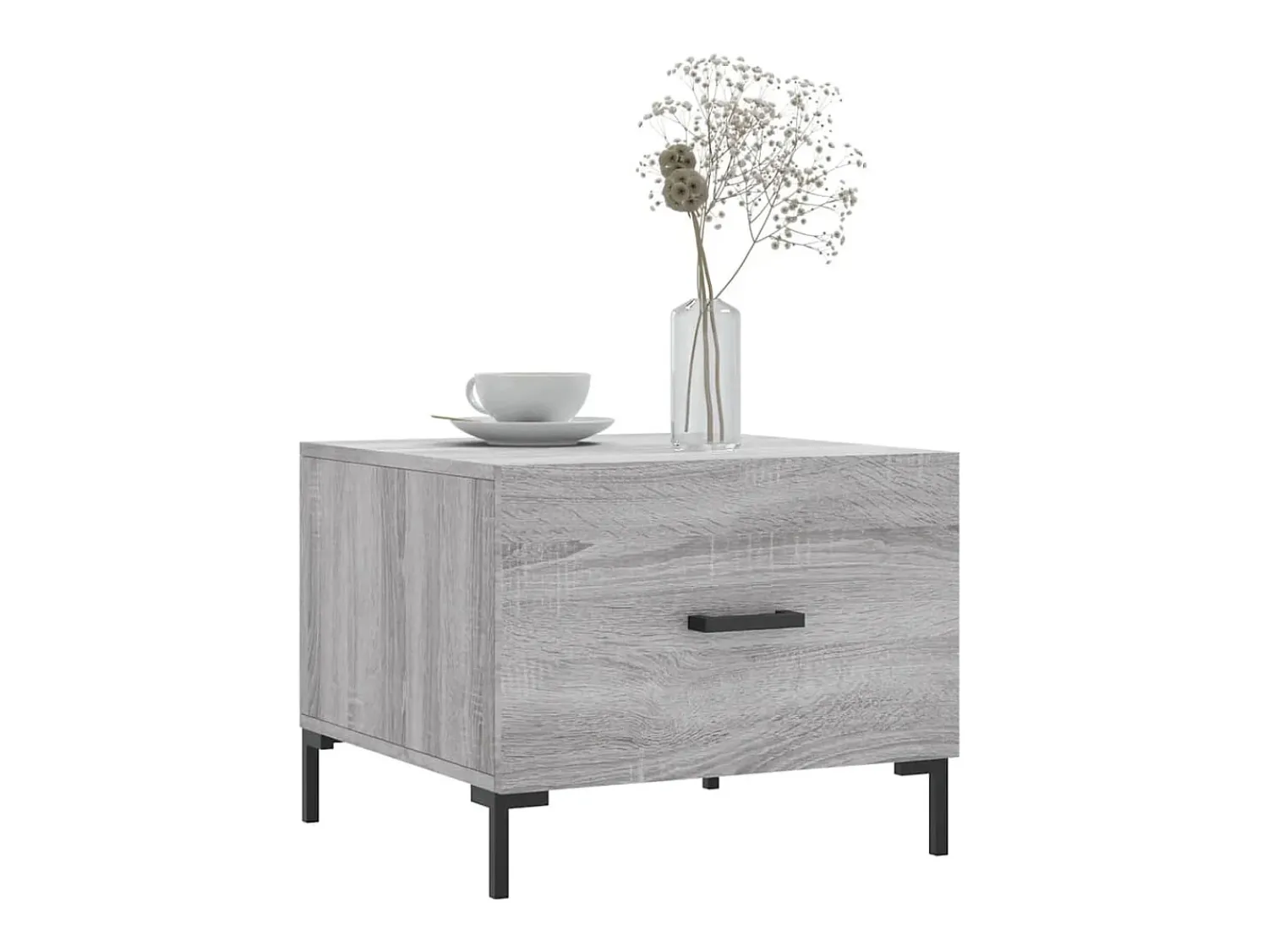 Clearance Mesas de centro 2 pcs 50x50x40 cm madeira proc. sonoma cinza PT382864 Cinzento