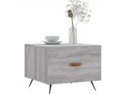 Mesas de centro 2 pcs 50x50x40 cm madeira proc. sonoma cinza PT830386^ Mesa De Centro