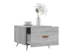 Mesas de centro 2 pcs 50x50x40 cm madeira proc. sonoma cinza PT830386^ Mesa De Centro