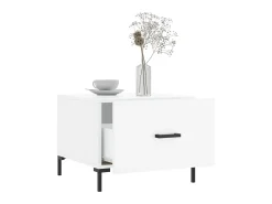 Mesa De Centro| Mesas de centro 2 pcs 50x50x40 cm brilhante PT155027 Branco