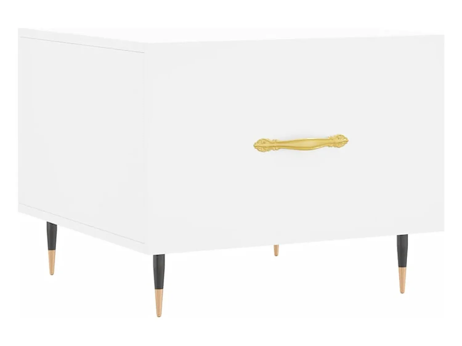 New vidaxl Mesas de centro 2 pcs 50x50x40 cm madeira processada Branco