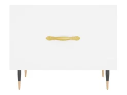 New vidaxl Mesas de centro 2 pcs 50x50x40 cm madeira processada Branco