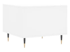 New vidaxl Mesas de centro 2 pcs 50x50x40 cm madeira processada Branco