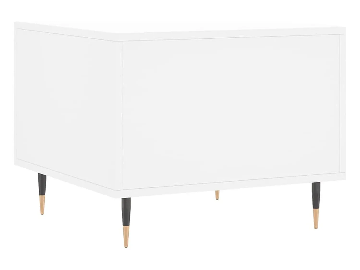 New vidaxl Mesas de centro 2 pcs 50x50x40 cm madeira processada Branco