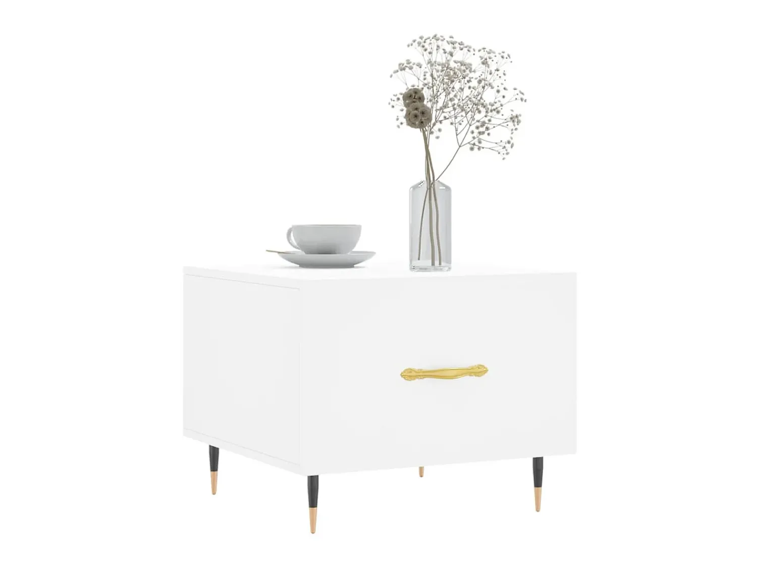 Discount Mesas de centro 2 pcs 50x50x40 cm madeira processada PT391239 Branco