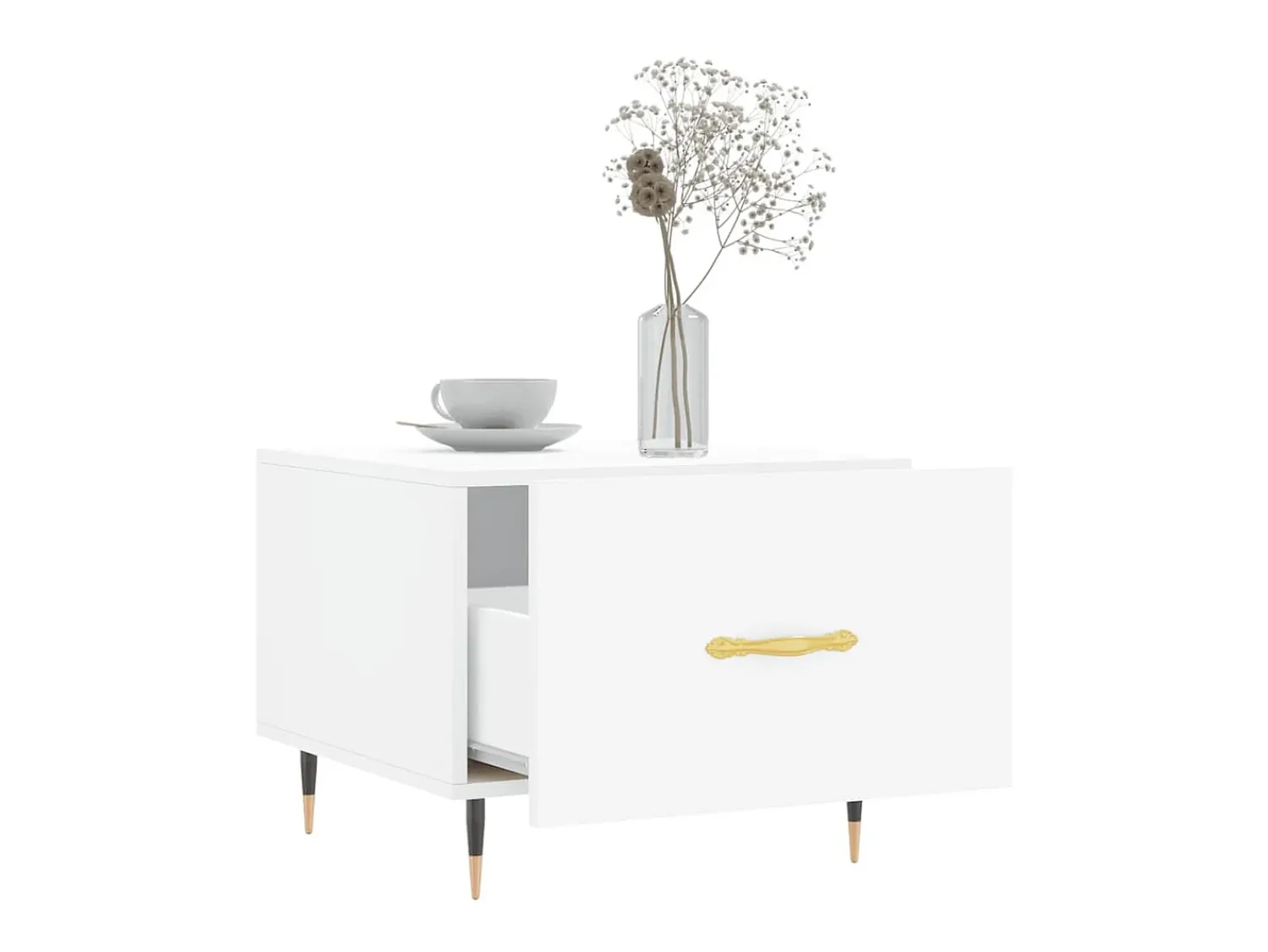 Discount Mesas de centro 2 pcs 50x50x40 cm madeira processada PT391239 Branco