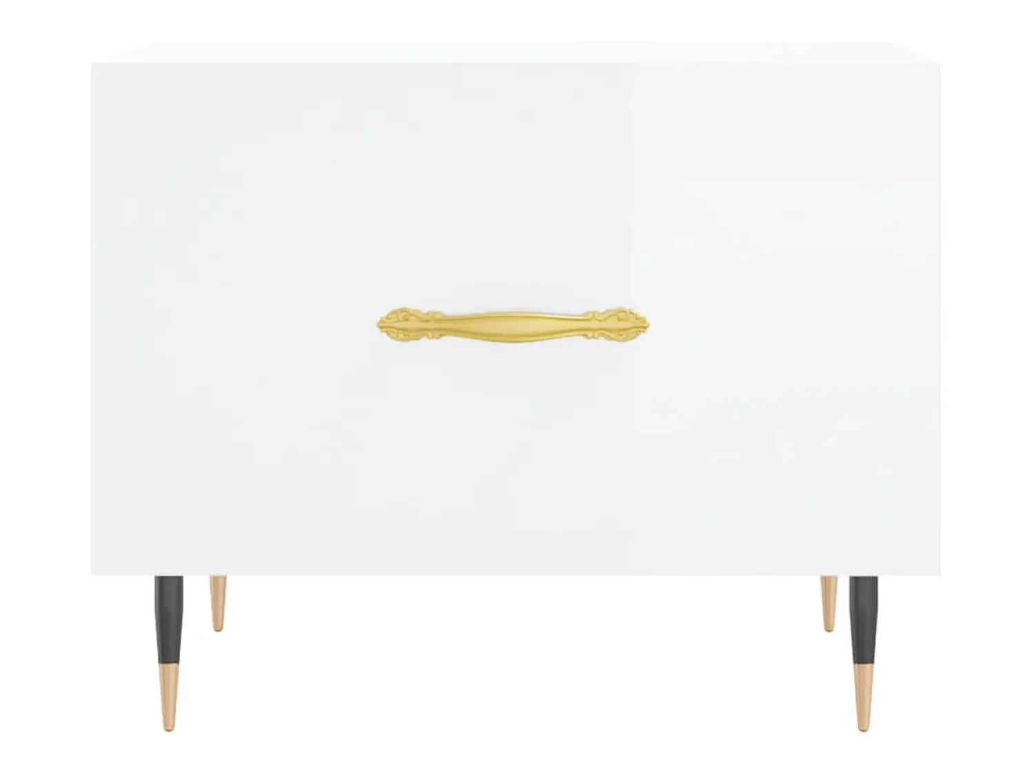 Mesa De Centro|vidaxl Mesas de centro 2 pcs 50x50x40 cm brilhante Branco