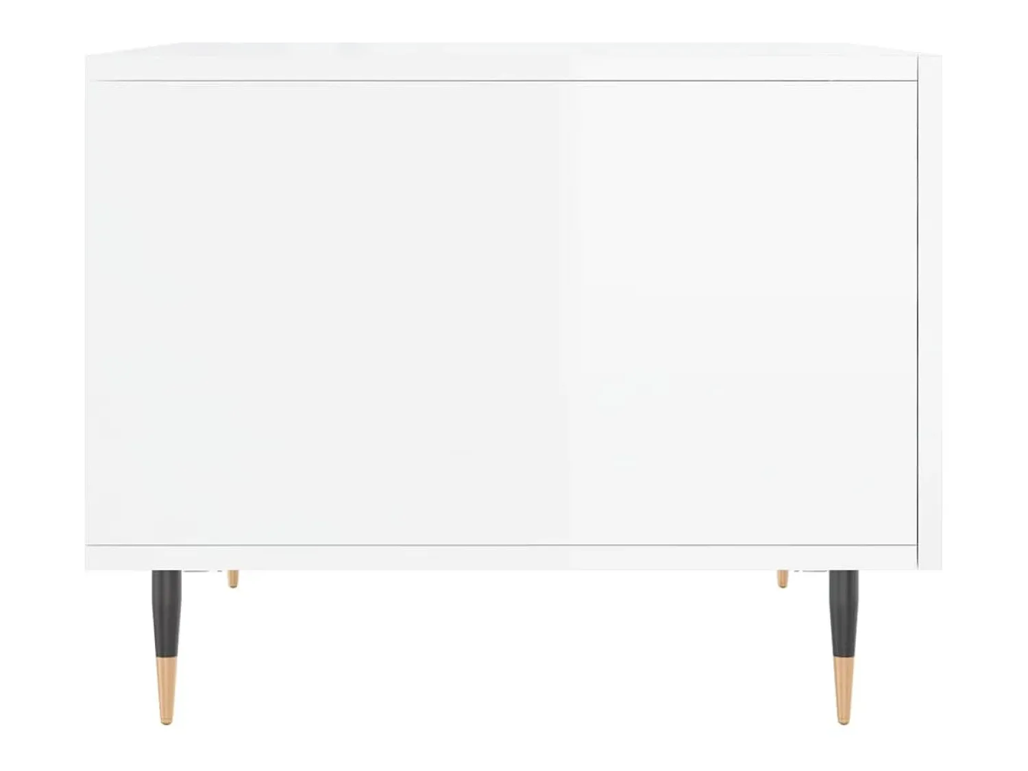 Mesa De Centro|vidaxl Mesas de centro 2 pcs 50x50x40 cm brilhante Branco
