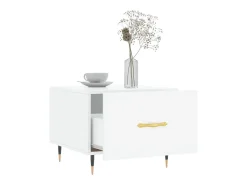 Mesa De Centro|vidaxl Mesas de centro 2 pcs 50x50x40 cm brilhante Branco