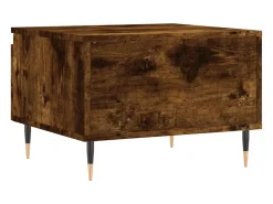 vidaxl Mesas de centro 2 pcs 50x46x35cm deriv. madeira carvalho fumado Natural claro