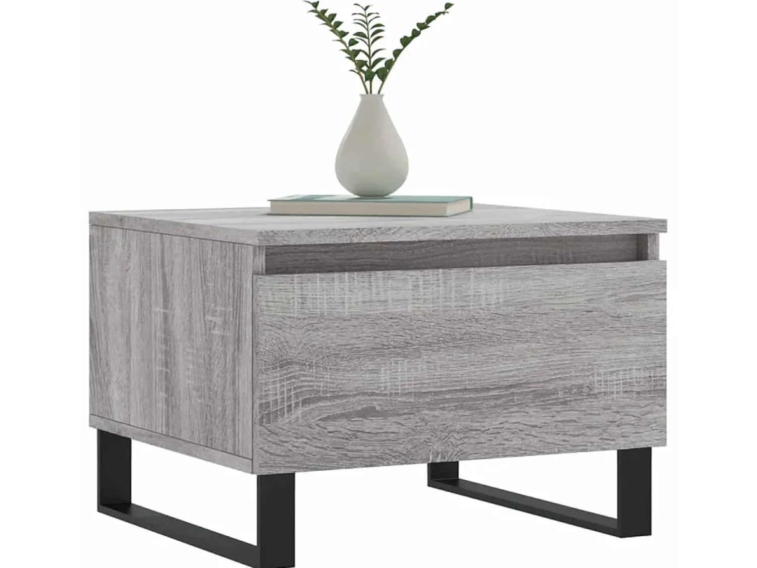 Mesa De Centro| Mesas de centro 2 pcs 50x46x35cm deriv. madeira sonoma PT126436 Cinzento