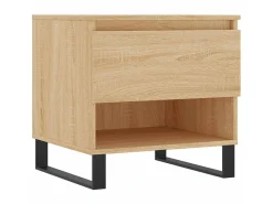 Mesas de centro 2 pcs 50x46x50cm deriv. madeira carvalho sonoma PT494987^ Mesa De Centro