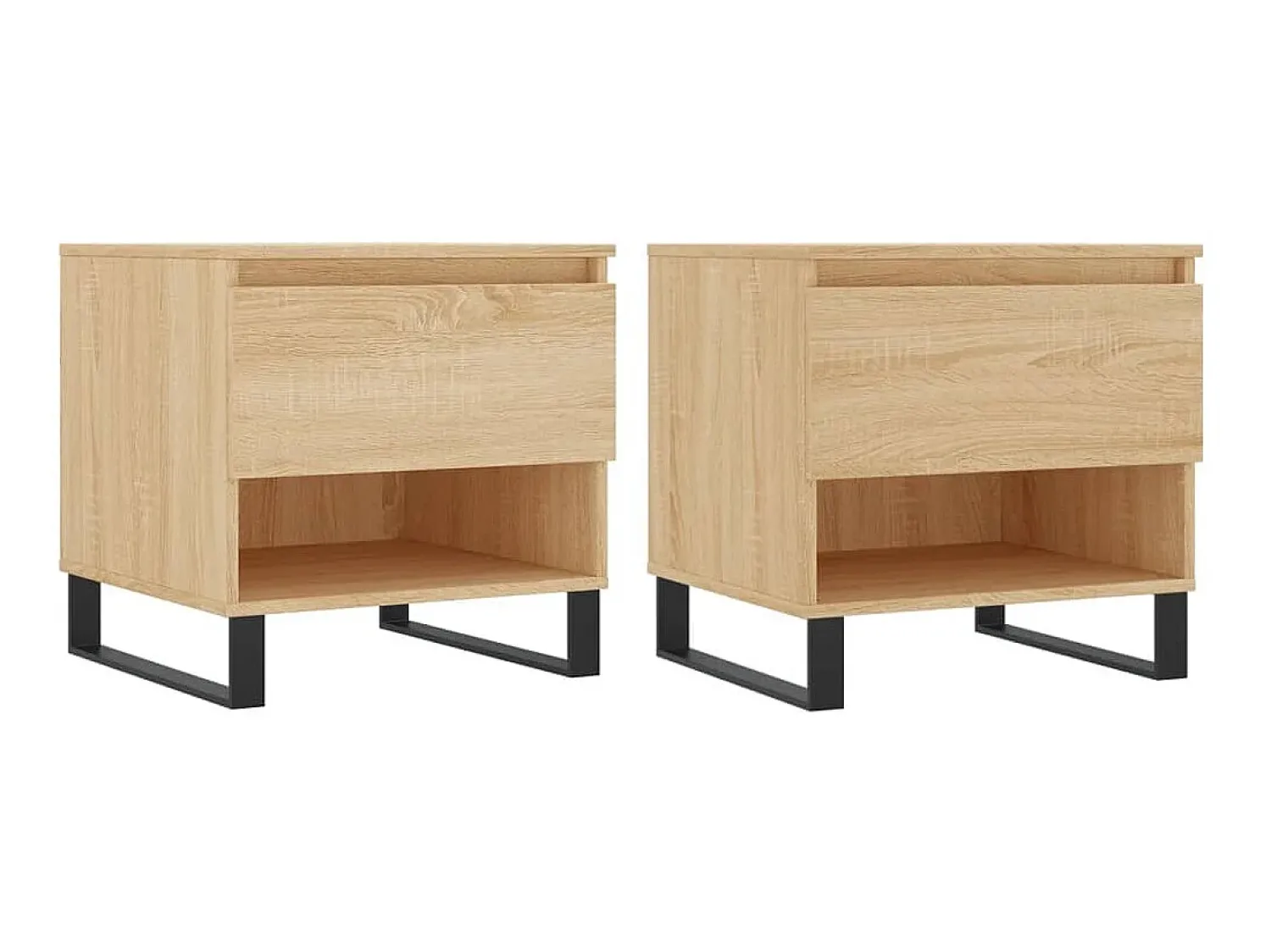 Mesas de centro 2 pcs 50x46x50cm deriv. madeira carvalho sonoma PT494987^ Mesa De Centro