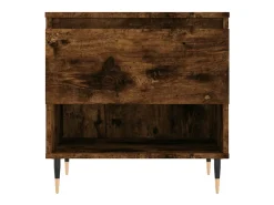 vidaxl Mesas de centro 2 pcs 50x46x50cm deriv. madeira carvalho fumado^ Mesa De Centro