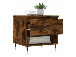 vidaxl Mesas de centro 2 pcs 50x46x50cm deriv. madeira carvalho fumado^ Mesa De Centro