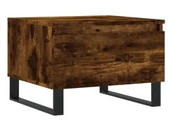 Mesa De Centro* Mesas de centro 2 pcs 50x46x35cm deriv. madeira carvalho fumado PT808835 Castanho