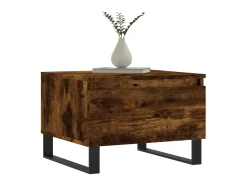 Mesa De Centro* Mesas de centro 2 pcs 50x46x35cm deriv. madeira carvalho fumado PT808835 Castanho