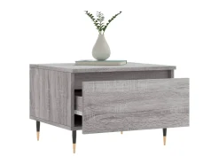 Mesa De Centro* Mesas de centro 2 pcs 50x46x35cm deriv. madeira sonoma PT566004 Cinzento