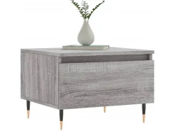 Mesa De Centro* Mesas de centro 2 pcs 50x46x35cm deriv. madeira sonoma PT566004 Cinzento
