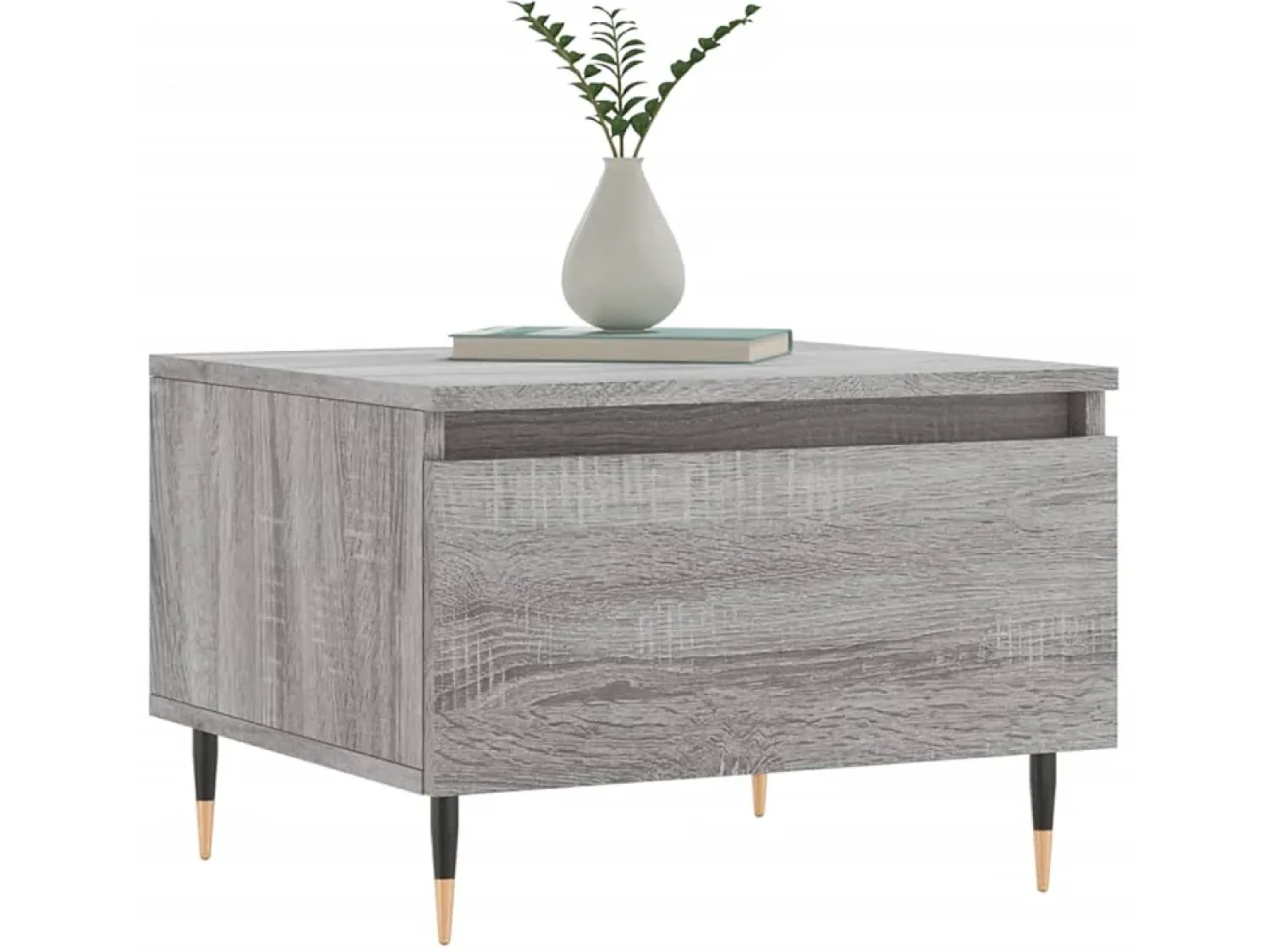 Mesa De Centro* Mesas de centro 2 pcs 50x46x35cm deriv. madeira sonoma PT566004 Cinzento