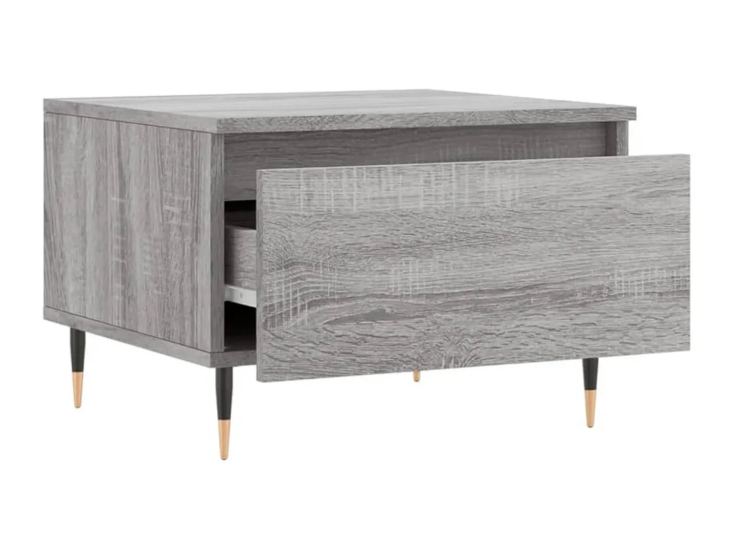 vidaxl Mesas de centro 2 pcs 50x46x35cm deriv. madeira sonoma^ Mesa De Centro