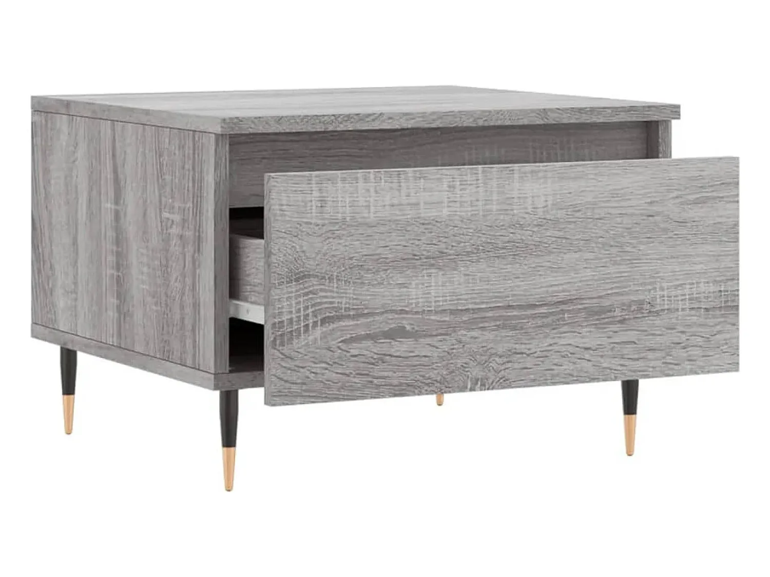 vidaxl Mesas de centro 2 pcs 50x46x35cm deriv. madeira sonoma^ Mesa De Centro