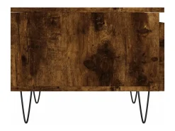 Mesa De Centro|vidaxl Mesas de centro 2 pcs 50x46x35cm deriv. madeira carvalho fumado Natural claro