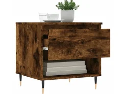 Clearance Mesas de centro 2 pcs 50x46x50cm deriv. madeira carvalho fumado PT663154 Castanho