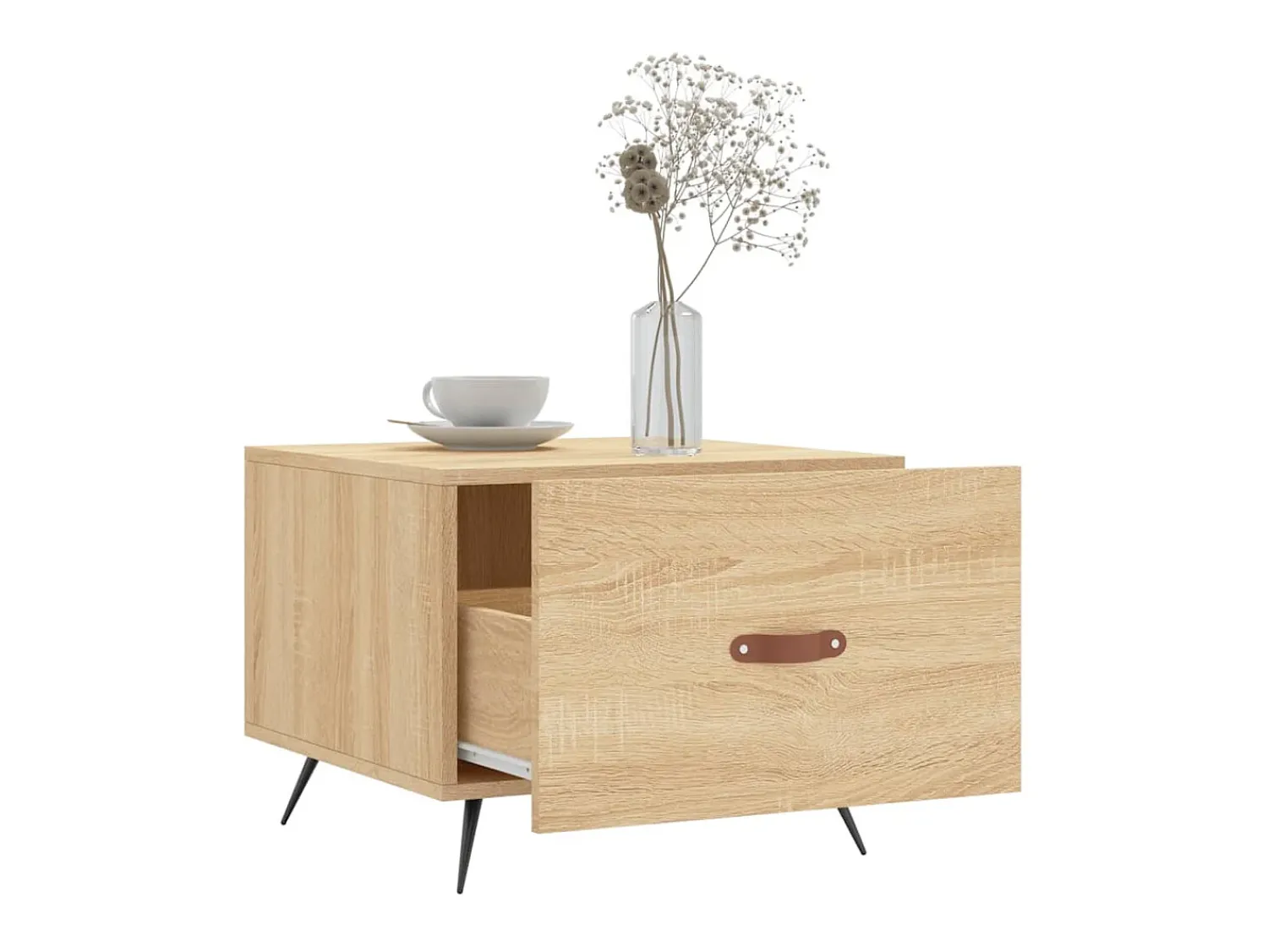 Discount Mesas de centro 2 pcs 50x50x40cm deriv. madeira carvalho sonoma PT294188 Castanho