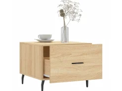 Mesa De Centro| Mesas de centro 2 pcs 50x50x40cm deriv. madeira carvalho sonoma PT362721 Castanho